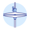 Instruments Cymbal Illustration from UX Duotone Set