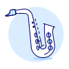 Instruments Saxophone 2 Illustration from UX Duotone Set