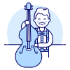Musicians Orchestra 1 Illustration from UX Duotone Set