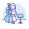 Musicians Orchestra Full 2 Illustration from UX Duotone Set