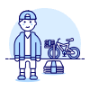 Paperboy 2 1 Illustration from UX Duotone Set