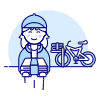 Papergirl 1 1 Illustration from UX Duotone Set