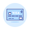 Visa Card Broken 1 illustration - Free transparent PNG, SVG. No sign up needed.