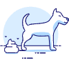 Dog Pooping Illustration from UX Duotone Set