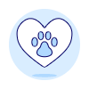 Love Pet Illustration from UX Duotone Set