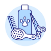 Pet Grooming Illustration from UX Duotone Set