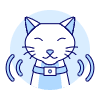 Cat Smart Collar Illustration from UX Duotone Set