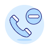 Call Remove Illustration from UX Duotone Set
