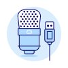 Microphone 27 Illustration from UX Duotone Set