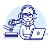 Podcast Radio 2 Illustration from UX Duotone Set