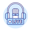 Microphone Live 2 Illustration from UX Duotone Set