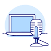 Podcast Broadcast 1 Illustration from UX Duotone Set