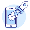 Startup App Illustration from UX Duotone Set