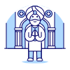Indian Hinduism Illustration from UX Duotone Set