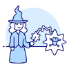 Witch Hex Illustration from UX Duotone Set