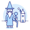 Wizard Illustration from UX Duotone Set