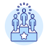 Podium User 1 Illustration from UX Duotone Set