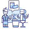 Cashier Robot 4 Illustration from UX Duotone Set