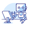 Operator Robot Illustration from UX Duotone Set