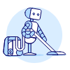 Cleaning Robot 1 Illustration from UX Duotone Set