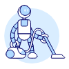 Cleaning Robot 2 Illustration from UX Duotone Set