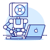 Artist Robot 2 Illustration from UX Duotone Set