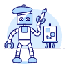 Artist Robot 3 Illustration from UX Duotone Set