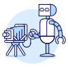 Photographer Robot Illustration from UX Duotone Set