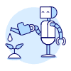 Watering Robot 2 Illustration from UX Duotone Set