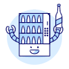 Vending Machine Robot Illustration from UX Duotone Set | Free Download as SVG Vector and Transparent PNG | Streamline illustrations