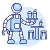 Waiter Robot 3 Illustration from UX Duotone Set
