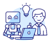 Human Ai Collaboration 3 4 illustration - Free transparent PNG, SVG. No sign up needed.