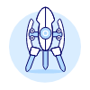 Tripod Turret Illustration from UX Duotone Set