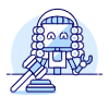 Judge Robot Illustration from UX Duotone Set