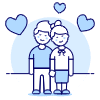 Couple Happy 1 illustration - Free transparent PNG, SVG. No sign up needed.