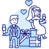 Wedding Celebration 1 Illustration from UX Duotone Set