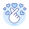 Miniheart Hand 1 Illustration from UX Duotone Set