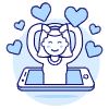 Online Dating 1 6 Illustration from UX Duotone Set