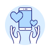 Online Dating Hand 1 Illustration from UX Duotone Set