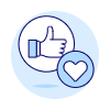 Social Network Love 1 Illustration from UX Duotone Set | Free Download as SVG Vector and Transparent PNG | Streamline illustrations