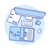Imac Workspace 3 Illustration from UX Duotone Set