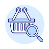 Shopping Basket View Illustration from UX Duotone Set | Free Download as SVG Vector and Transparent PNG | Streamline illustrations