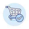 Shopping Cart Check Illustration from UX Duotone Set