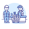 Cashier Checkout 1 Illustration from UX Duotone Set