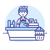 Cashier Clerk 1 1 Illustration from UX Duotone Set
