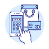 Phone Checkout Pin 1 Illustration from UX Duotone Set | Free Download as SVG Vector and Transparent PNG | Streamline illustrations