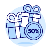 Gift Box Sale Illustration from UX Duotone Set