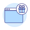 Gift Box Browser 1 Illustration from UX Duotone Set