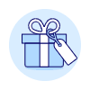 Gift Box Tag Illustration from UX Duotone Set