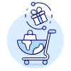 Vr Shopping Illustration from UX Duotone Set | Free Download as SVG Vector and Transparent PNG | Streamline illustrations